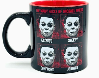 Halloween Michael Myers Many Faces 20oz keramische koffiemok horrorfilm Souvenir