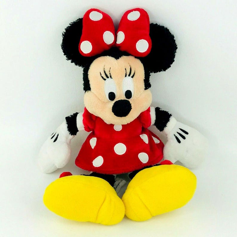 Disney Store Authentic 11" Minnie Mouse Plush Stuffed Animal Genuine Original image 1