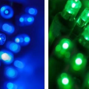 10-Light LED Mini String Fairy Lights - Battery Operated Indoor Blue, Green, Red, Party, Crafts, Wedding, Christmas, Decorative, Tabletop