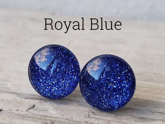 Royal blue earrings studs discount