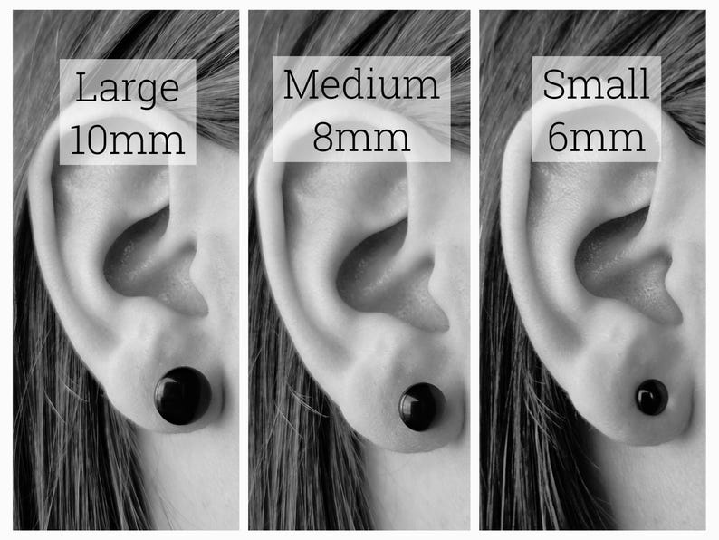 Build Your Own Custom Earring Set, Glitter Studs Gift Box 4 Pair Set, Titanium Posts, Hypollergenic, Sensitive Ears image 10
