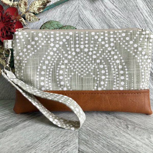 Wristlet Wallet, Iphone Wristlet Purse, Vegan Leather Wristlet, Wristlet Clutch, Otterbox Wristlet, Smartphone Wristlet, Evening Bag