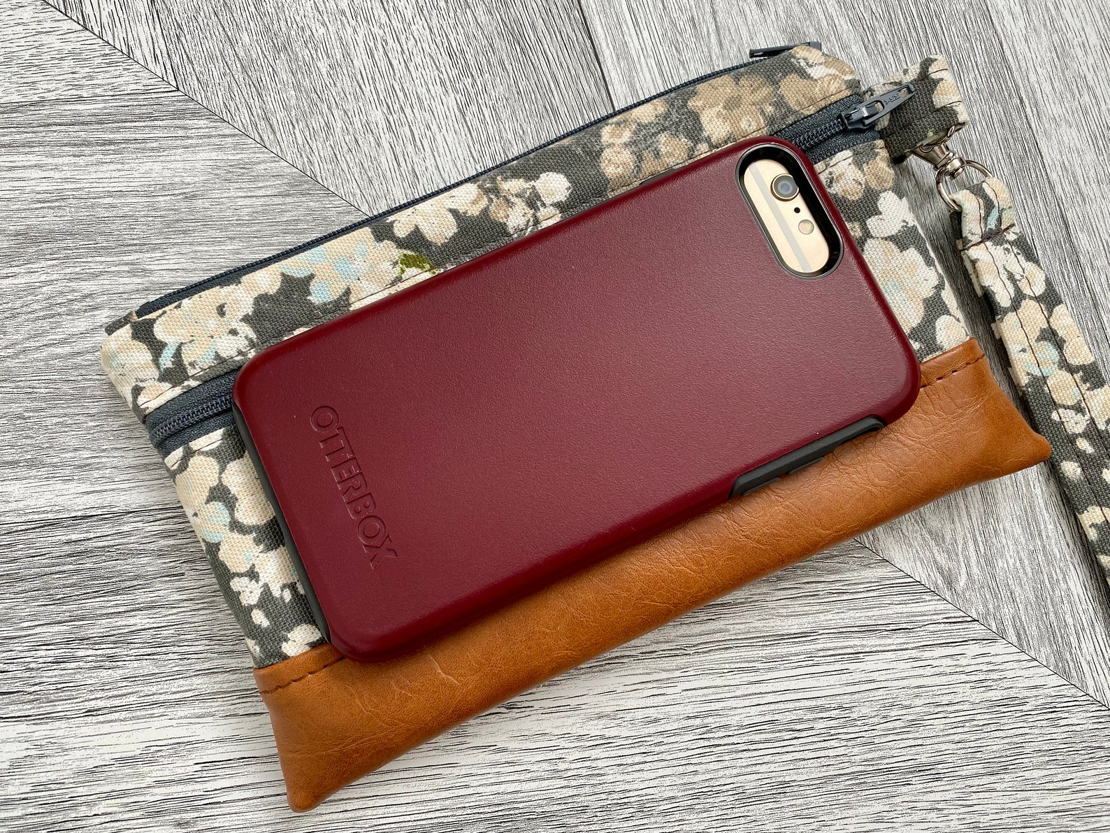 Wristlet Wallet Iphone Wristlet Purse Vegan Leather Etsy