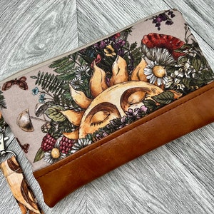 Wristlet Wallet, iPhone Wristlet Purse, Vegan Leather Wristlet, Wristlet Clutch, Stadium Wristlet, Sun Wristlet, Evening Bag image 1