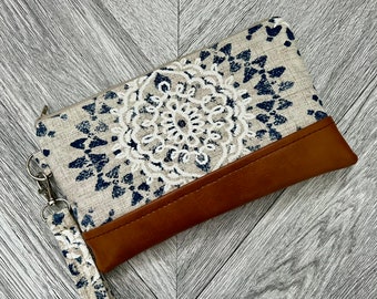 Portefeuille avec bracelet, sac à main pour iPhone, bracelet en cuir végétalien, pochette de bracelet, grand bracelet, bracelet pour smartphone, bracelet minimaliste