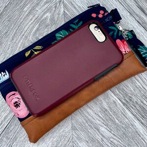 Wristlet Wallet, iPhone Wristlet Purse, Vegan Leather Wristlet, Wristlet Clutch, Stadium Wristlet, Smartphone Wristlet, Evening Bag image 6