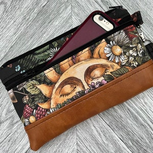 Wristlet Wallet, Iphone Wristlet Purse, Vegan Leather Wristlet, Wristlet Clutch, Stadium Wristlet, Sun Wristlet, Evening Bag