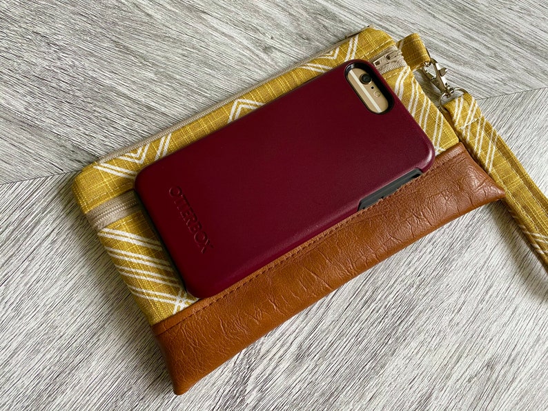 Wristlet Wallet, iPhone Wristlet Purse, Vegan Leather Wristlet, Wristlet Clutch, Otterbox Wristlet, Smartphone Wristlet, Samsung Wristlet image 7