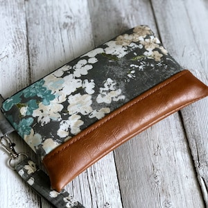 Cartera de pulsera, bolso de pulsera para iPhone, pulsera de cuero vegano, embrague de pulsera, pulsera Otterbox, pulsera de teléfono inteligente, bolso de noche