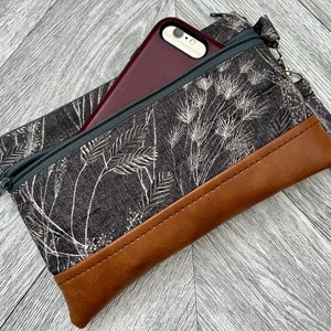 Wristlet Wallet, Iphone Wristlet Purse, Vegan Leather Wristlet, Wristlet Clutch, Otterbox Wristlet, Smartphone Wristlet, Evening Bag