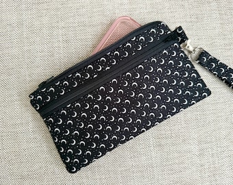 Moon Wristlet Wallet: Concert Iphone Purse
