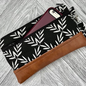 Cartera de pulsera, Monedero de pulsera para iPhone, Cartera de pulsera de piel vegana, Cartera de pulsera, Cartera de pulsera para conciertos, Cartera de pulsera para smartphone, Bolso de noche