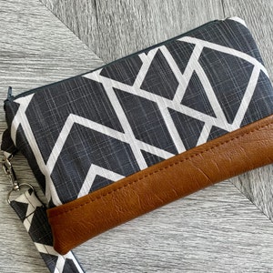 Cartera de pulsera, bolso de pulsera para iPhone, pulsera de cuero vegano, embrague de pulsera, pulsera Otterbox, pulsera de teléfono inteligente, pulsera Samsung