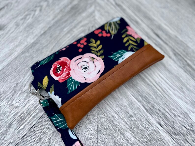 Wristlet Wallet, iPhone Wristlet Purse, Vegan Leather Wristlet, Wristlet Clutch, Stadium Wristlet, Smartphone Wristlet, Evening Bag image 10