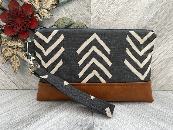 Woven Leather RFID Crossbody Smartphone Wallet Purse