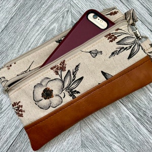 Cartera de pulsera, Monedero de pulsera para iPhone, Cartera de pulsera de piel vegana, Cartera de mano, Cartera de pulsera de estadio, Cartera de pulsera pequeña, Bolso de noche