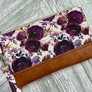 Wristlet Wallet, Iphone Wristlet Purse, Vegan Leather Wristlet, Wristlet Clutch, Floral Wristlet, Stadium Wristlet, Evening Bag