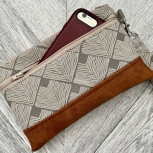 Cartera de pulsera, cartera de pulsera de Iphone, pulsera de cuero vegano, cartera de mano, pulsera de Otterbox, pulsera de teléfono inteligente, bolso de noche
