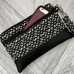 Portefeuille avec bracelet, sac à main pour iPhone, bracelet en cuir végétalien, pochette de poignet, bracelet Otterbox, bracelet pour smartphone, sac de soirée