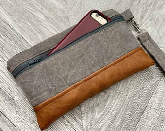 Wristlet Wallet, Iphone Wristlet Purse, Vegan Leather Wristlet, Wristlet Clutch, Otterbox Wristlet, Smartphone Wristlet, Evening Bag