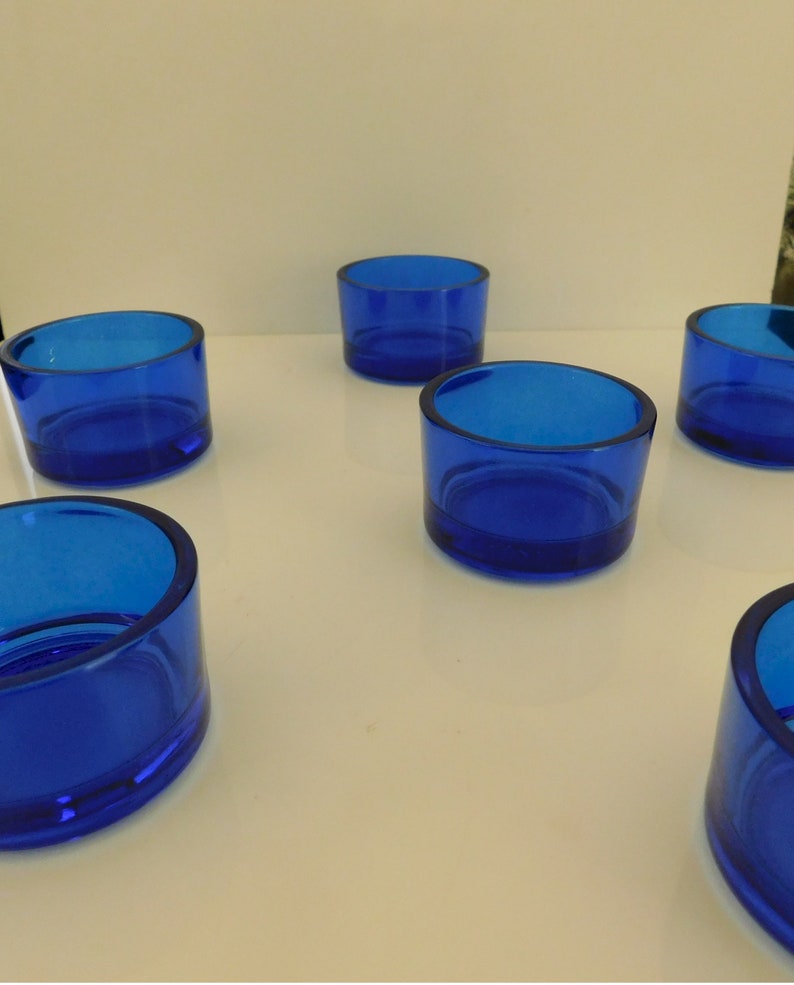 Blue Tealight Candle Holders Etsy