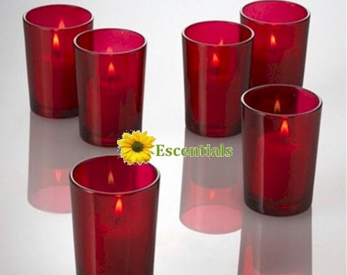 Red Votive Candle Holders Etsy