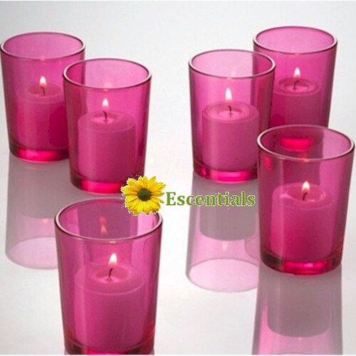Pink Votive Candle Holders Etsy