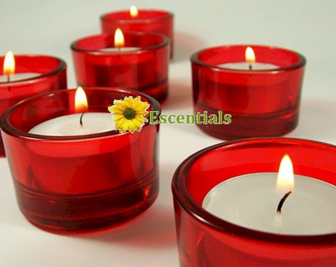 Red Tealight Candle Holders Etsy