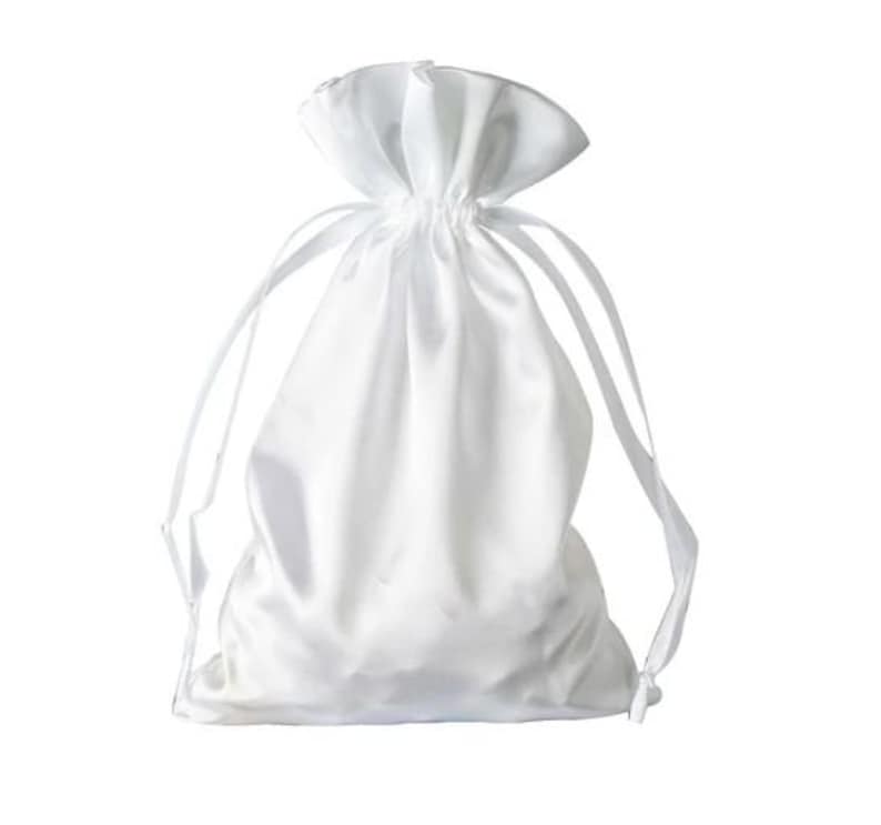 Extra Extra Large White Satin Gift Bag 10 Pack Etsy
