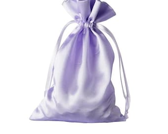 Extra Extra Large 12" x 15" Lavender Satin Gift Bag, Wedding Gift Bag, Mother Day Gift Bag, Baby Gift Bag