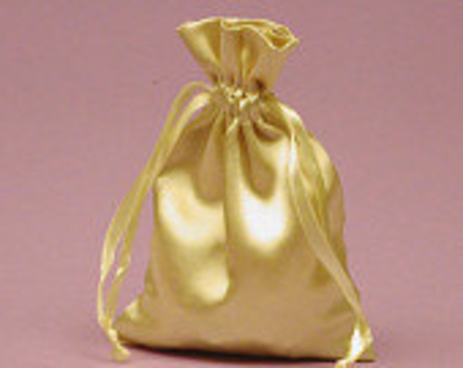 Large Gold Satin Gift Bag Etsy