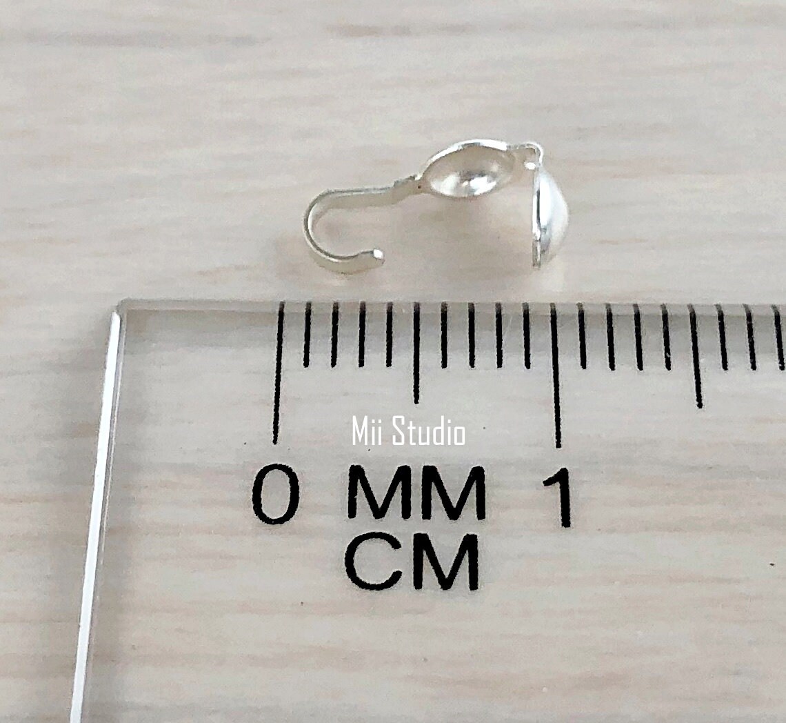 Clamshell Bead Tip Knot End Cover 925 Sterling Silverclam Shell Open ...