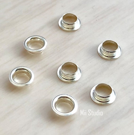50pcs 4.7mm Hole bead Grommet Sterling Silver G05s