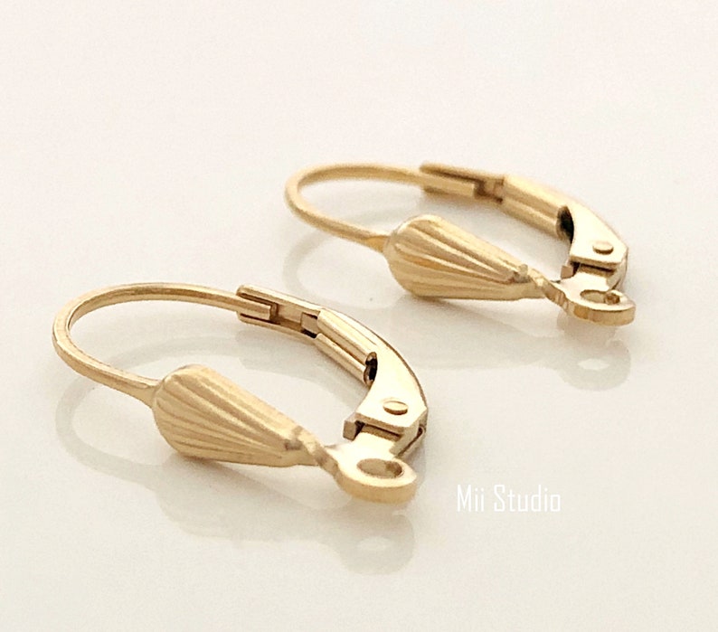 GF Plain Leverback Earring With Open Ring | Bella Findings House