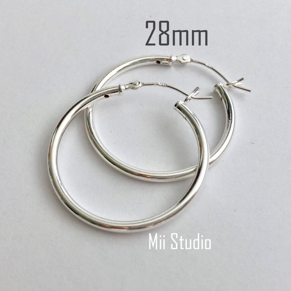 6pcs 24mm 14k gold filled round endless hoop loop earring wire ear wire E22g