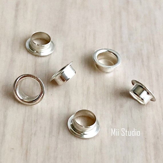 50pcs 4.7mm Hole bead Grommet Sterling Silver G05s