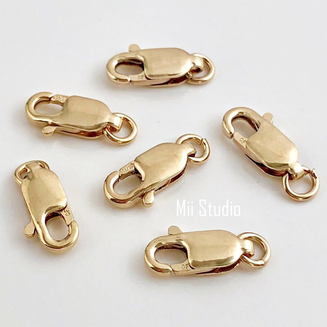 10mm 14k Gold Filled Lobster Claw Clasp Closure With Open Jump Etsy