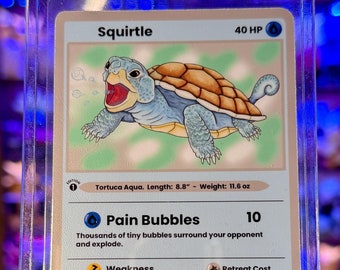 Water Turtle 1 Custom Trading Card Raw or Slabbed Water Turtle 1 Custom Trading Card Raw or Slabbed