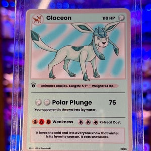 Ice Evolution Animal Custom Trading Card Raw or Slabbed
