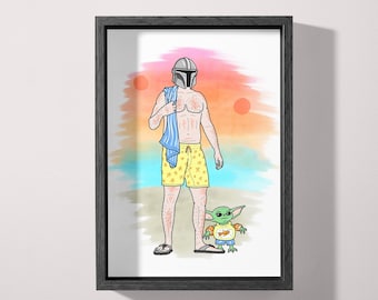 Going to the Beach Print