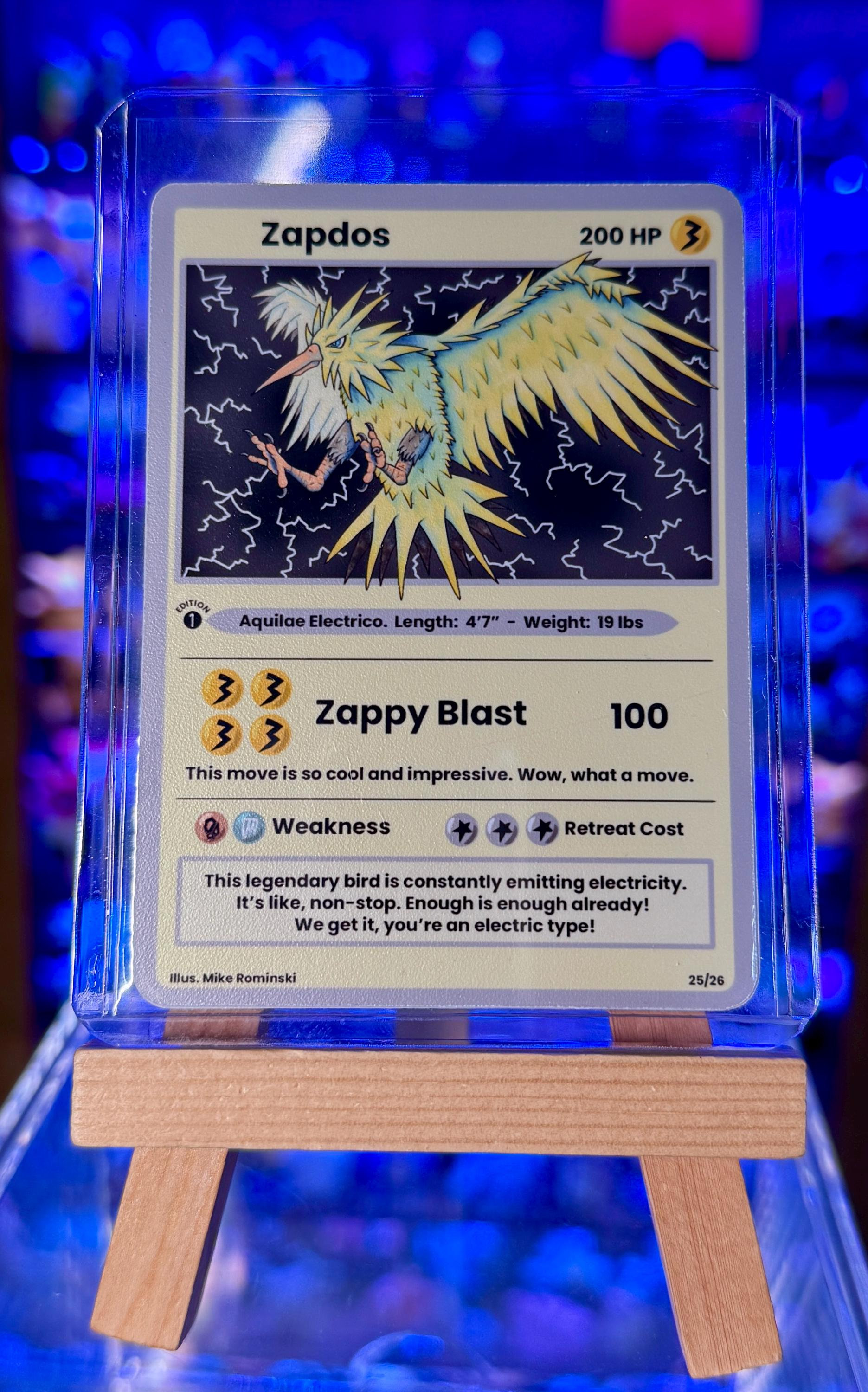 Electric Bird Custom Trading Card Raw or Slabbed