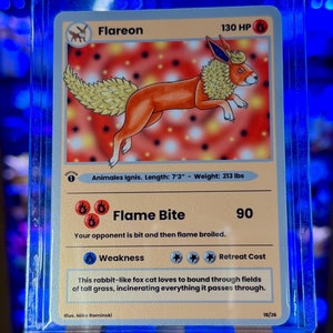 Fire Evolution Animal Custom Trading Card Raw or Slabbed