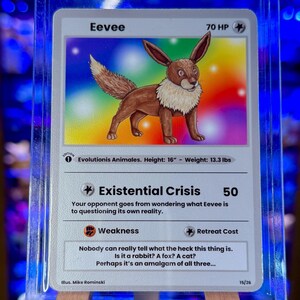 Evolution Animal Custom Trading Card Raw or Slabbed