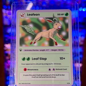 Grass Evolution Animal Custom Trading Card Raw or Slabbed