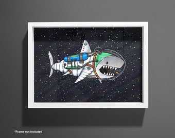 Space Shark (Original & Prints)