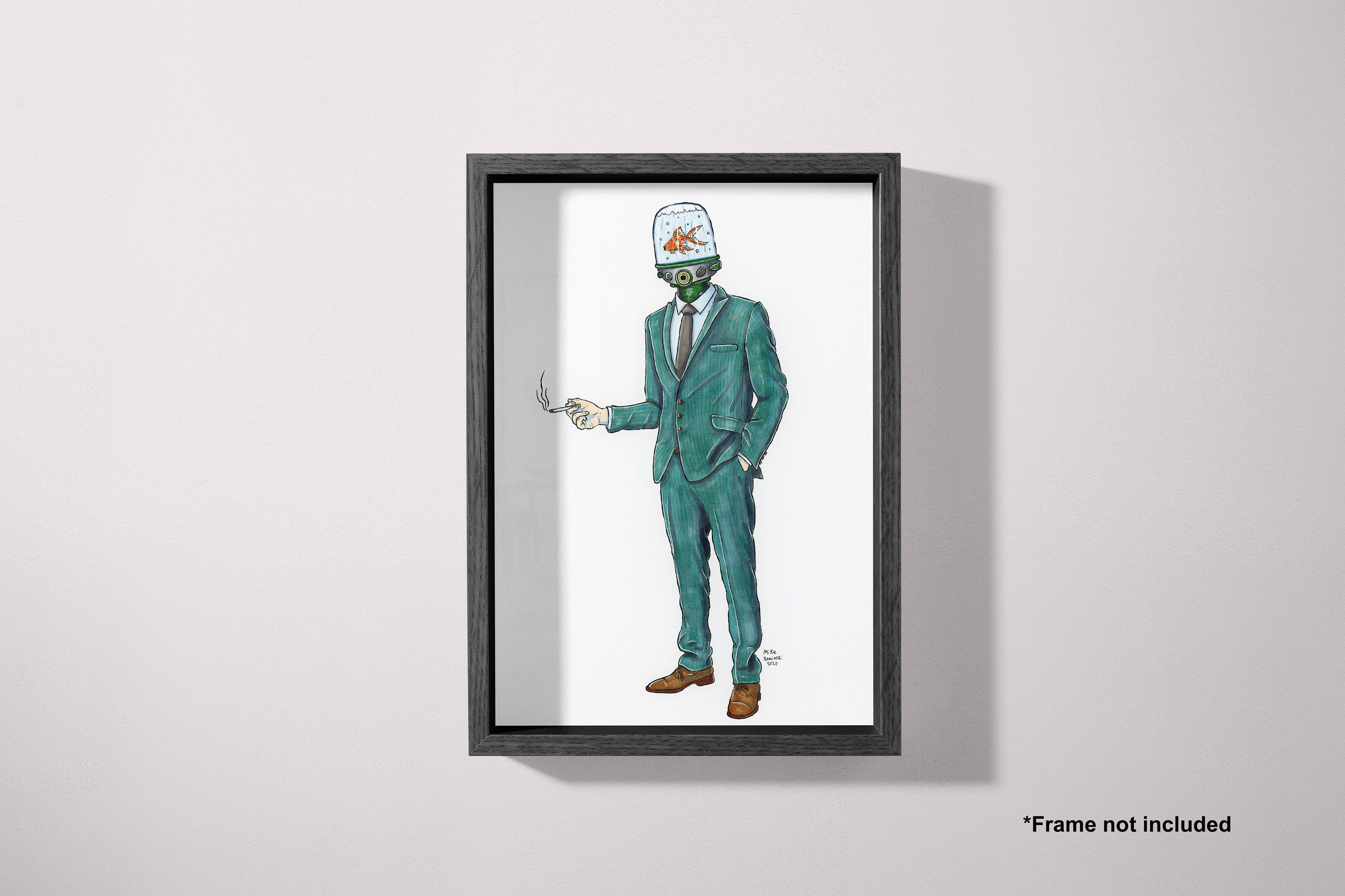Fish Tank Head (Original & Prints)