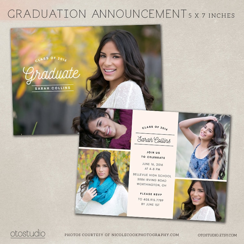 Senior Announcement Templates Senior Announcement Templates