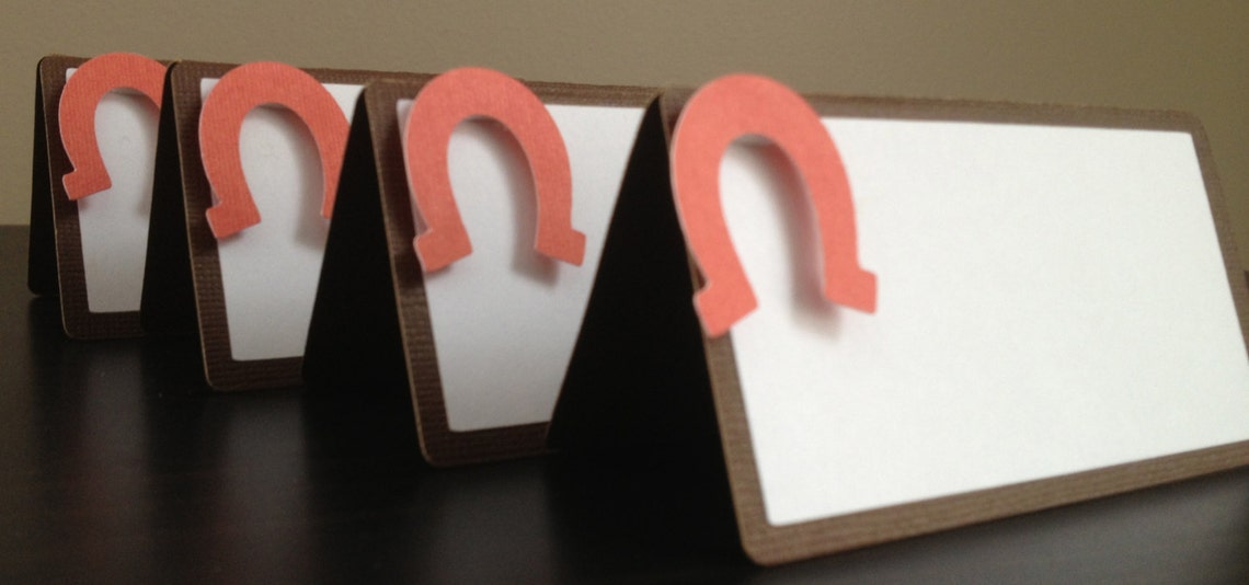 Western Themed Place Cards Set of 12 Customizable Etsy