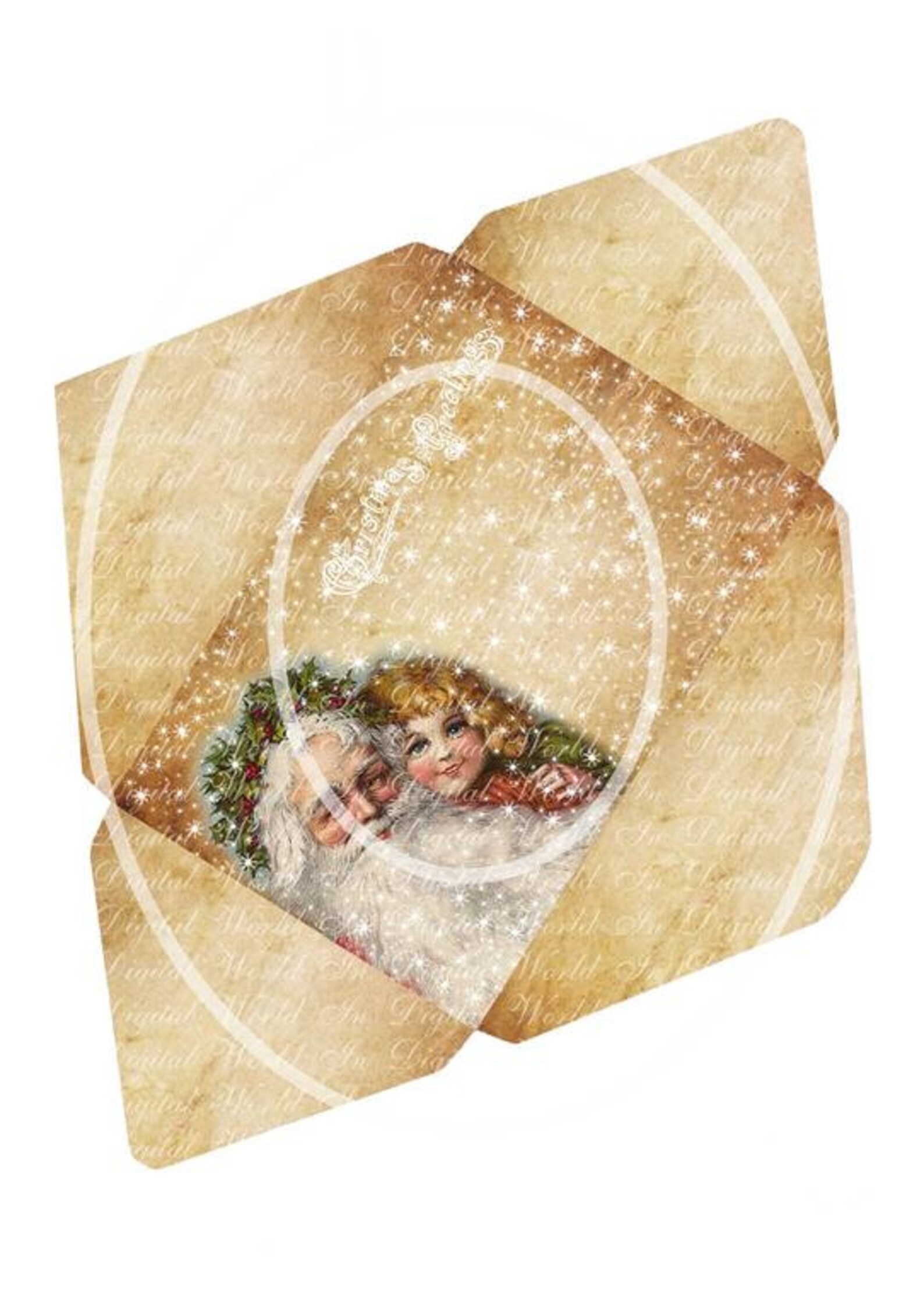 Vintage Christmas Envelopes DIY Printable Download Set of 8 | Etsy
