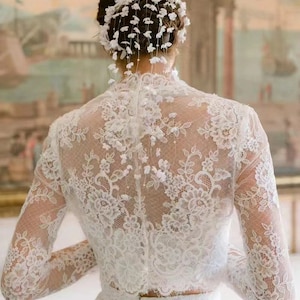 lace under dress top Lace Undershirt for Wedding Dress